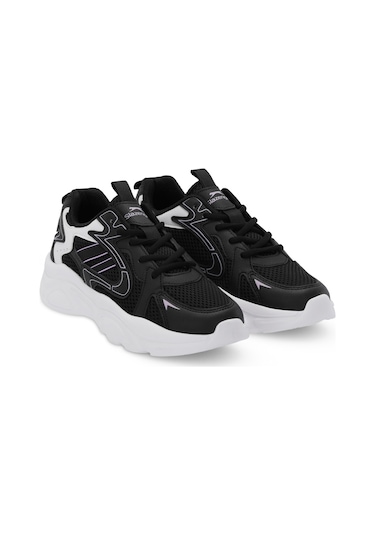 Slazenger INMORTAL I Kadın  Siyah / Mor Koşu & Yürüyüş Spor Ayakkabısı