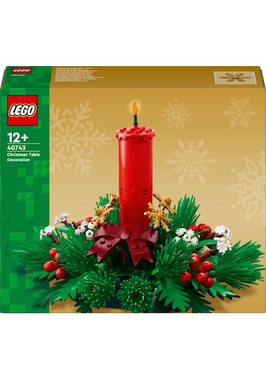 LEGO® Yılbaşı Masa Süsü 40743 - 12 Yaş ve Üzeri Çocuklar için Yılbaşı Temalı Yaratıcı Oyuncak Yapım Seti (433 Parça)