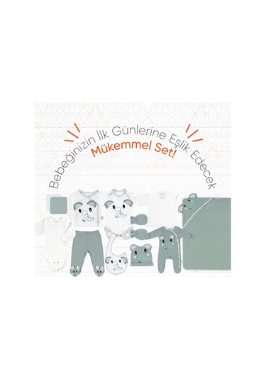 Gezenbebe Hero Bebek Hastane Çıkış Seti 11 Parça Mavi