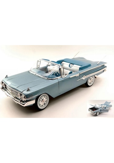 Welly 1960 Chevrolet İmpala 1/18 Model Araba Mavi