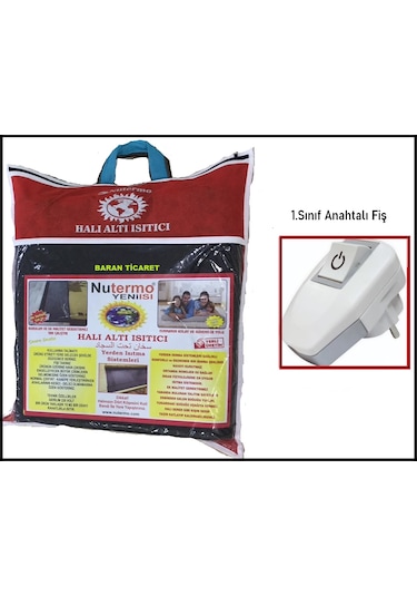 Nutermo 5 M² Keçeli Anahtarlı Elektrikli Halı Altı Isıtıcı