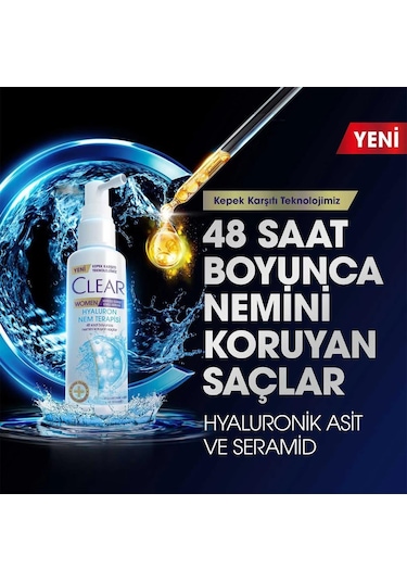Clear Women Hyaluron Nem Terapisi Saç Serumu 90 ML
