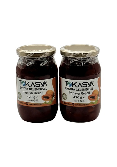 Tokasya Papaya Reçeli Kavanoz 2 x 420 G