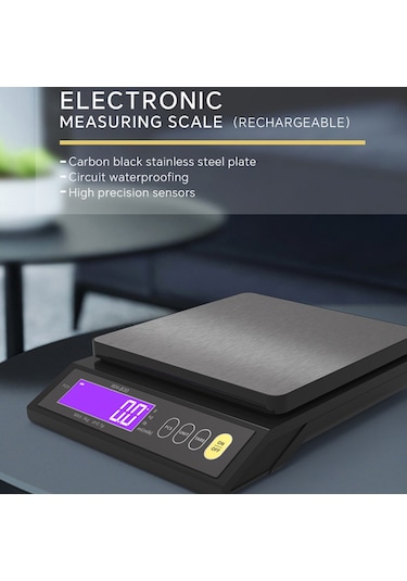 Şarj Edilebilir Fırın Elektrikli Terazisi Ip67 Su Geçirmez Yüksek Hassasiyetli Mutfak