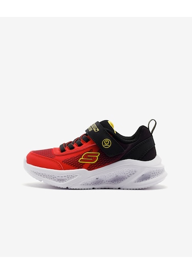 Skechers Skechers Meteor-lights - Krendox Büyük Erkek Çocuk Kırmızı Işıklı Spor Ayakkabı 401495l Rdbk