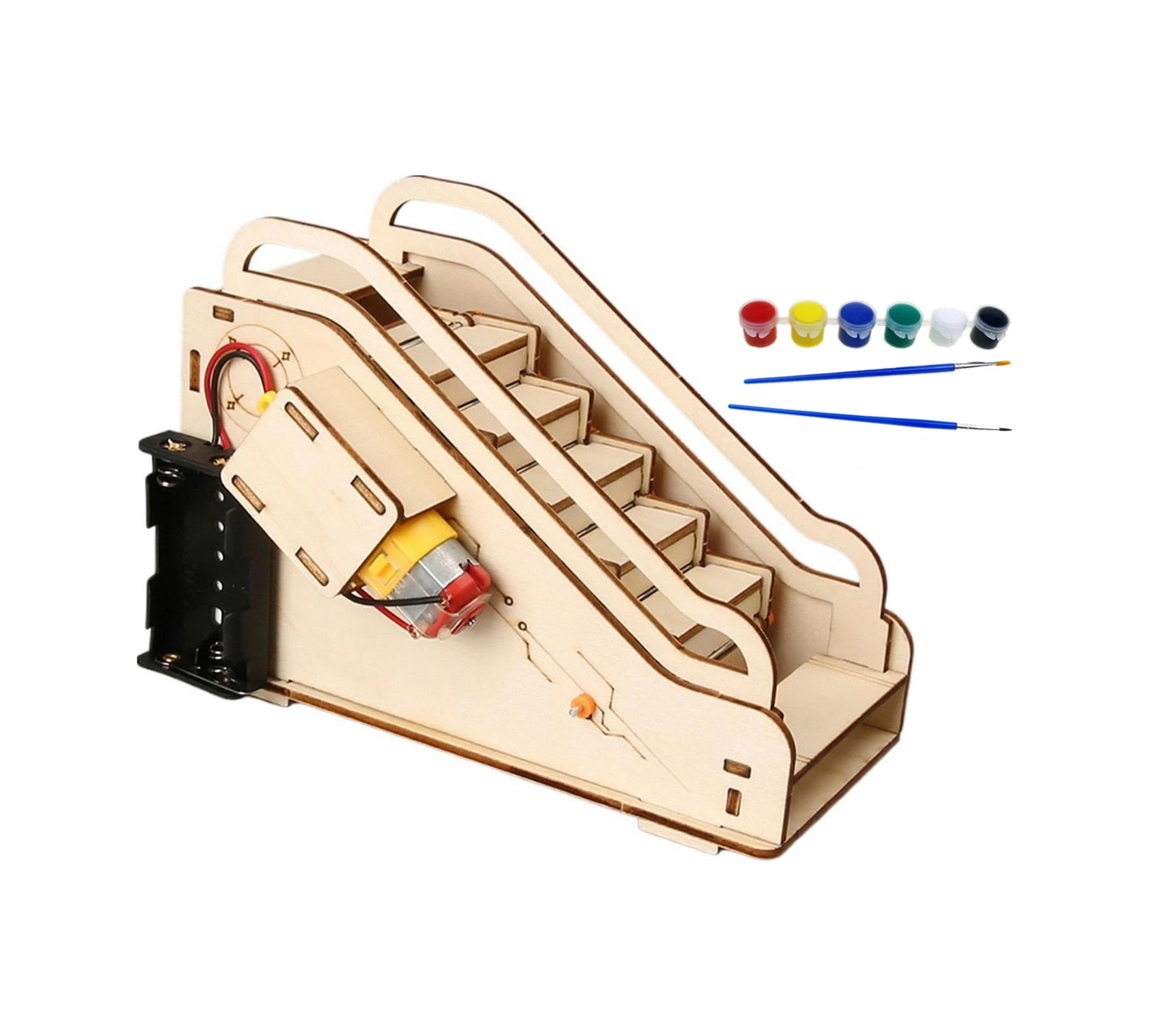 Ece Yürüyen Merdiven Modeli Yapma Deney Seti Boya Seti İle Demonte T-m417