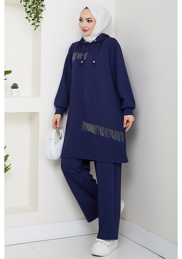 Zincir Detay Oysho İkili Takım 1660 - Lacivert Lacivert