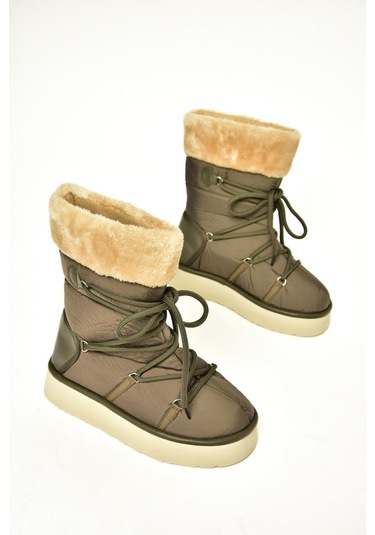 Fox Shoes T476383004 Haki Kumaş Kar Botu Haki-kumaş Haki
