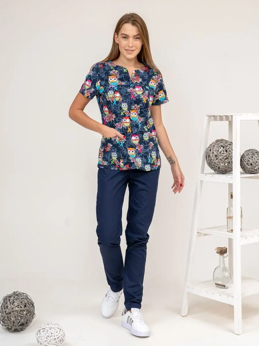 Medicina Plus Kadın Tıbbi Üniforması Bu Kullanışlı Ve Pratik Tasarım, Sağlık Çalışanları İçin Tasarlanmıştır. 12008396 Mavi