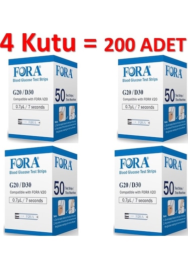 Fora G20 Test Stribi 200 Adet