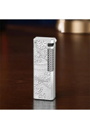 Dunhll Tarz M2 Çarklı Mekanik Çakmak Gümüş