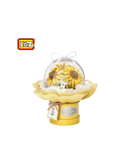 Lz-1299 Loz Ledli Ayçiçeği Buketi 510 Parça Block Oyuncak