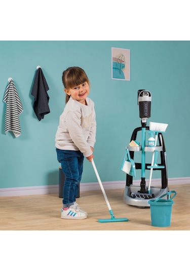 Smoby Rowenta Temizlik Seti Arabası Ve Elektrik Süpürgesi