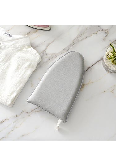 Mufunye Ev İçin Mini El Tipi Ütü Tahtası, Isı Dayanıklı Sponge, Ufak Boy, İğne Ucu Mavi Desenli Ütü Matı