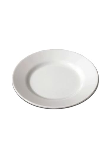 Ermiya 6 Ad Termostar Enternasyonel Melamin Çukur Tabak 20*3,5 Cm Beyaz