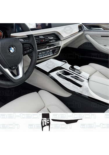 Bmw 5 Seri 2023 Uyumlu Piano Black Tpu Koruyucu 4 Lü Set