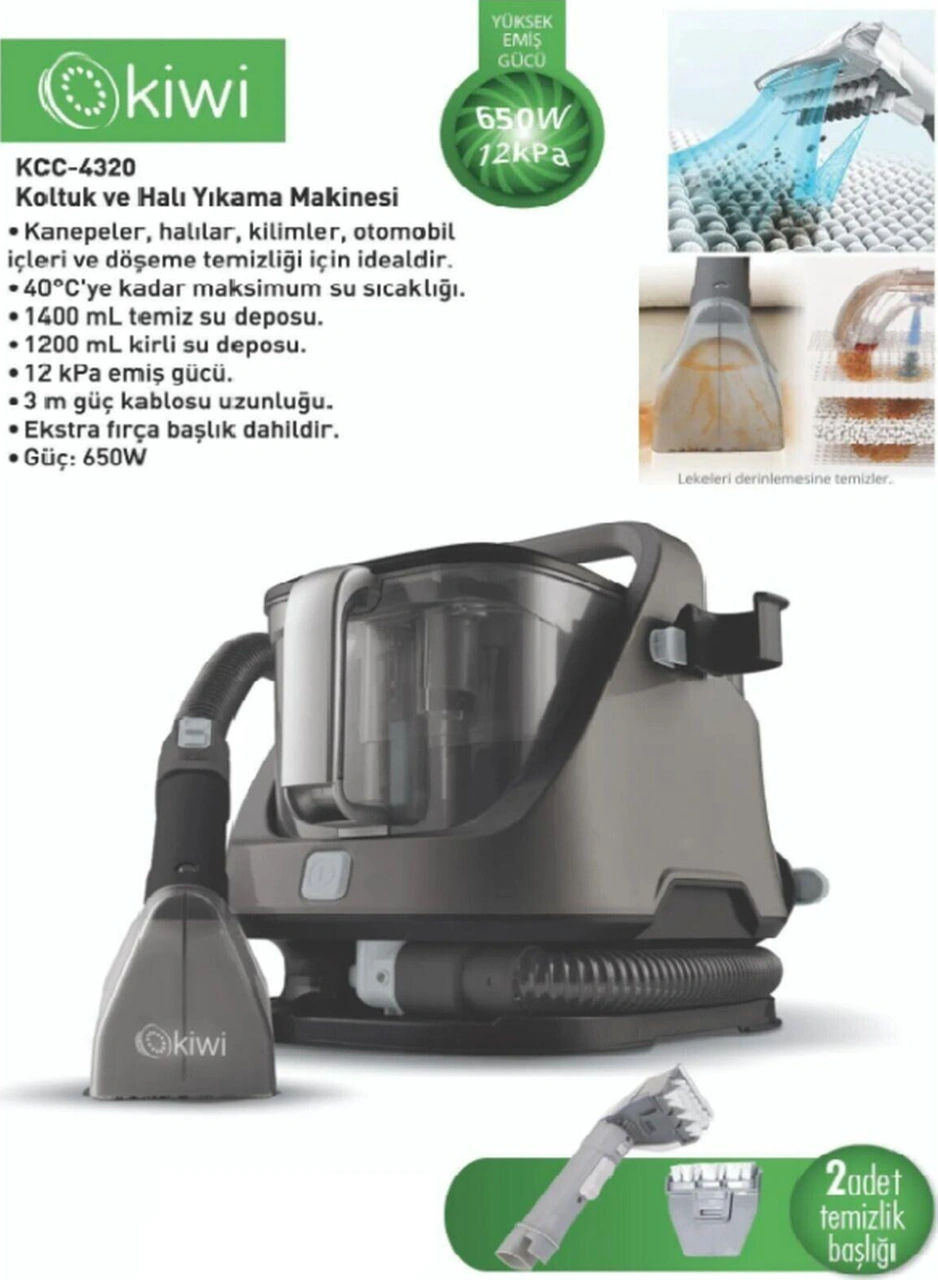 Tekno Trust Kcc-4320 Koltuk Ve Halı Yıkama Makinesi Siyah-67819