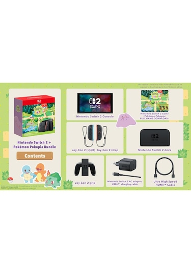 Nintendo Switch 2 Oyun Konsolu + Pokopia (Distribütör Garantili)