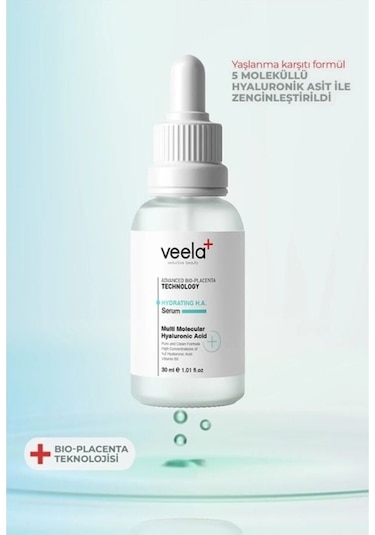 Veela Hyaluronic Asit İle Zenginleştirilmiş Nemlendirici Serum