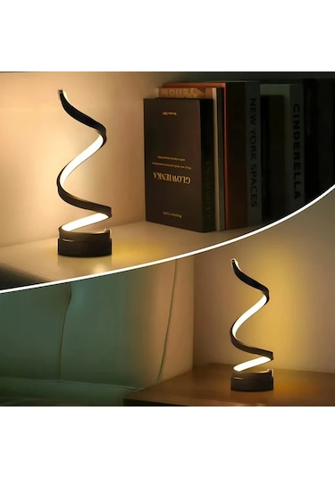 River World Gece Lambası Spiral Kıvrımlı Çok Renkli