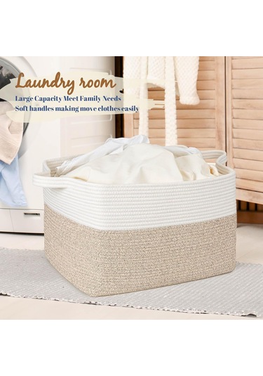 50l Dokuma Ev Saklama Kabı, 18 X 14 X 12 İnç 2