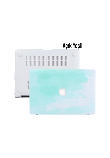 Macbook Air Kılıf 13 İnç Paint02 Eski Usb'li Model 2010-2017 A1369 A1466 İle Uyumlu AÇIK YEŞİL