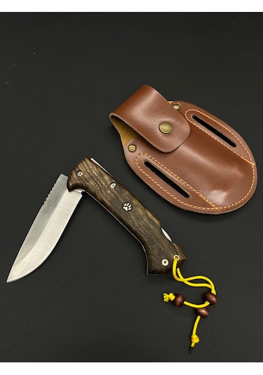 N690 Böhler Çelik Çakı Kahverengi