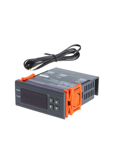 Geeksen Mh1210b Dijital Sıcaklık Kontrol Cihazı 220v -0.1 C Hassasiyetli Soğutma/ısıtma Kontrolü Ve Alarm Fonksiyonu