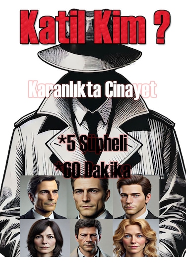 Dedektifimiz Karanlıkta Cinayet Dedektif Oyunu Seri Katil Davası,