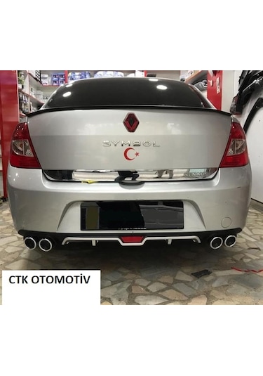 Renault Clio Symbol Krom 4 Egzoz Difüzör Ürün Difrizör