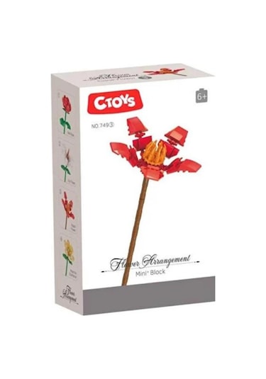 Ctoys Flower Arrangement Mini Blok Kapok Flower - Ctoy-749