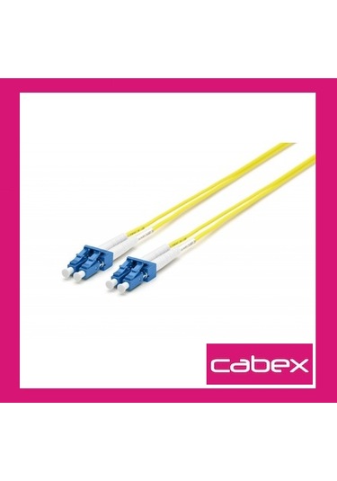 Cabex - Sm Lc-Lc Dublex Fiber Optik Patchcord Singlemode 10 Mt