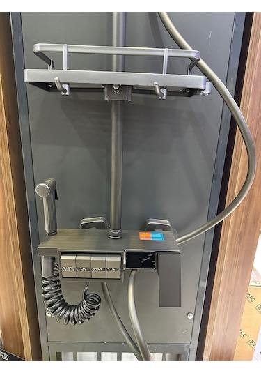 Nefa Yapı Gri Dijital Fonksiyonel Tuşlu Duş Seti Diğer