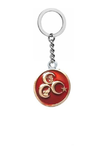 Mhp Üç Hilal Milliyetçilik Simgesi Türk Türkçülük Kırmzı Renk Ana Çok Renkli