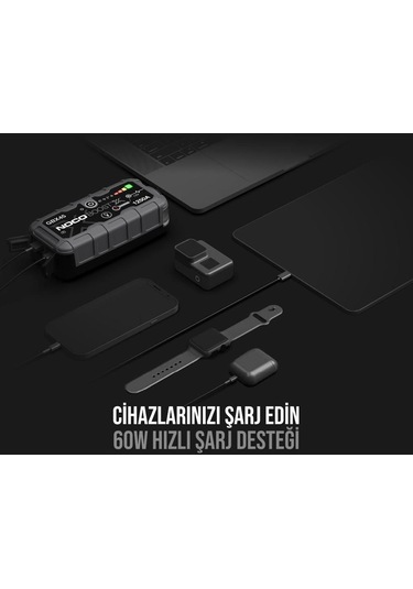 Noco Gbx45 12v 1250amp Ultrasafe Lityum Akü Takviye + Powerbank + Led Lamba Fr Gbx45