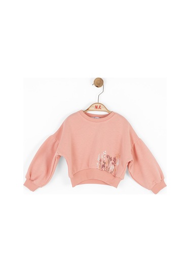 Nk Kids Kız Çocuk Sweatshirt 37625 Pudra