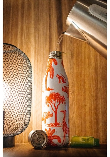 Les Artistes Paris Isı Yalıtımlı Çelik Termos Matara 500ml Safari 3+ Yaş / Çok Renkli