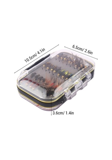 Novahub 64 Parça Yapay Sinekli Olta Yemi Seti - Çeşitli Balıklar İçin Biyomimetik Tasarım, Kapsamlı Balık Avı Seti