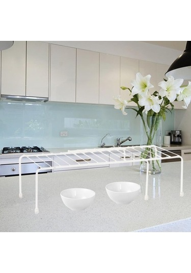 Trendooze Yemek Dolabı İçin Rahat Baharat Tutucusu Mutfak Aksesuarı Beyaz Beyaz