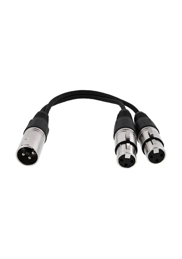 Xlr Y Çoklayıcı kablo 1.5 metre ( 1 Erkek-2 Dişi)