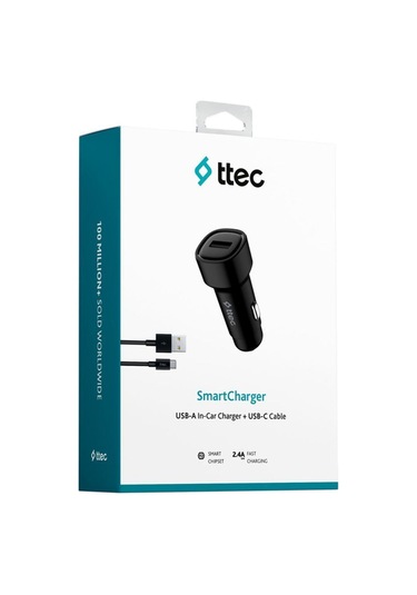 Ttec 2cks30cs Smartcharger 2.4a Araç Şarj Aleti + Usb-c Kablo 1 Adet