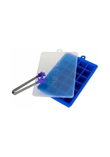 Besthome1 24 Lü Silikon Buzluk Kutusu - Isı Soğuk Dayanıklı, Kullanımı Kolay, Kapatıcı Kapağı Ve Klipsi İle Mavi Renkli Çok Ren Çok Renkli