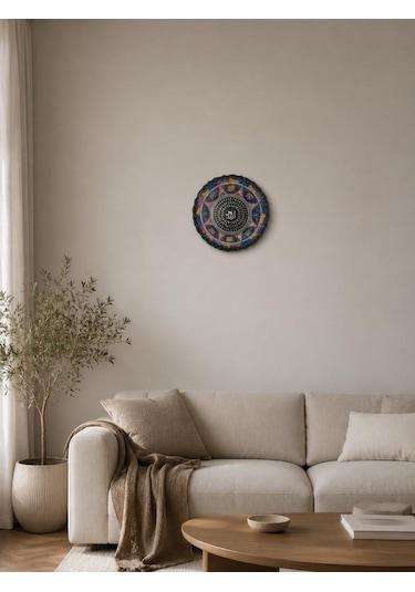 Esmaül Hüsna Çini Tabak 25 Cm Dekoratif El Yapımı Duvar Ve Masa Süsü