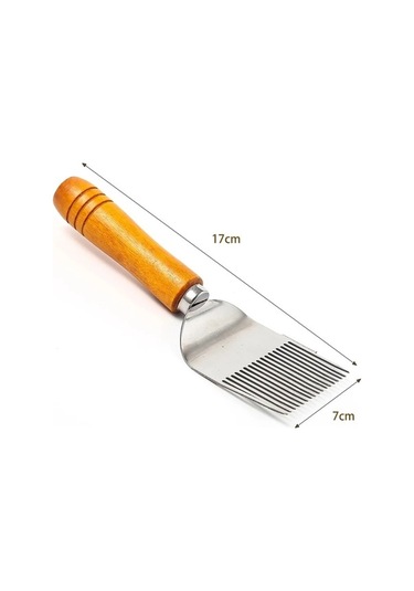 Zyzqstore 1 Adet Ahşap Saplı Arıcı Bal Kesici Tarak Bal Pin İğne Bal Bıçak