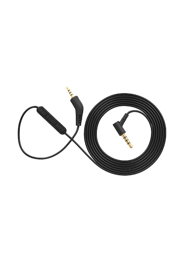 Springsun Bose Qc3 Kulaklık İçin Telsiz Kontrollü Ses Kablosu - Mikrofonlu, Ses Düzeyi Ayarlı, Siyah Tpe Materyal, 150cm Uzunluk