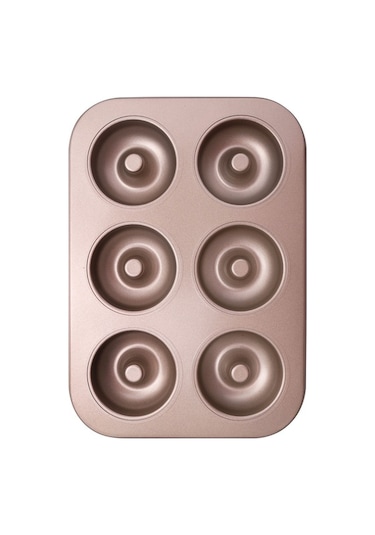 Ulzyvf Tepsisi Tabak Poşet Pişirme Karbon Kalıbı Donut Paslanmaz Altın 1 Adet Altın