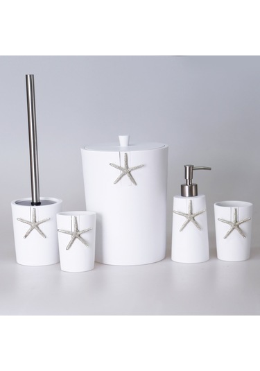 Ocean Banyo Seti   Beyaz Gümüş Vizon-Altın Beyaz