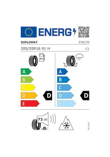 Diplomat 205/55 R16 91H Diplomat Winter HP FP Kış Lastiği 2023