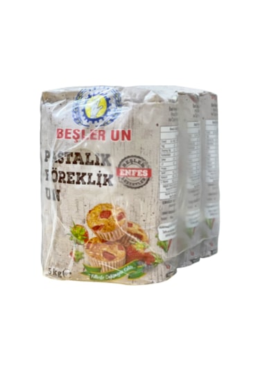Beşler Pastalık Böreklik Buğday Unu 3 x 5 KG