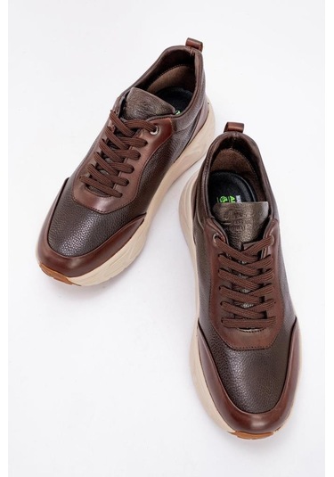 Marcomen 20225 İthal Süspansiyonlu Deri Erkek Ayakkabı Kahve